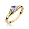 Goldener Diamantring EY-76 Amethyst | ergold