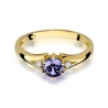 Goldener Diamantring EY-76 Amethyst | ergold