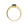 Złoty pierścionek z diamentem EY-77 szafir | ERgold