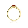 Złoty pierścionek z diamentem EY-78 rubin | ERgold