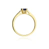 Złoty pierścionek z diamentem EY-78 szafir | ERgold