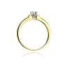 Złoty pierścionek z diamentem EY-81 0,15ct | ERgold