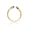 Złoty pierścionek z diamentem EY-83 0,10ct | ERgold