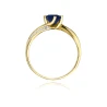 Złoty pierścionek z diamentem EY-84 szafir | ERgold