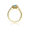 Złoty pierścionek z diamentem EY-87 topaz | ERgold