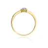 Złoty pierścionek z diamentem EY-91 0,09ct | ERgold
