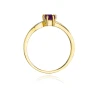 Złoty pierścionek z diamentem EY-94 ametyst | ERgold