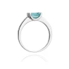 Pierścionek topaz z białego złota 0,65ct | ERgold