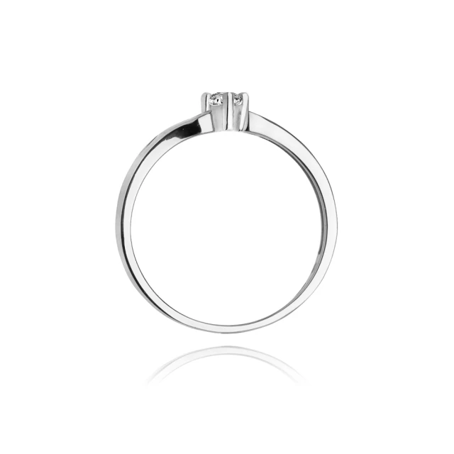 Gold Diamant Ring WeißGold EW-13 0.10ct
