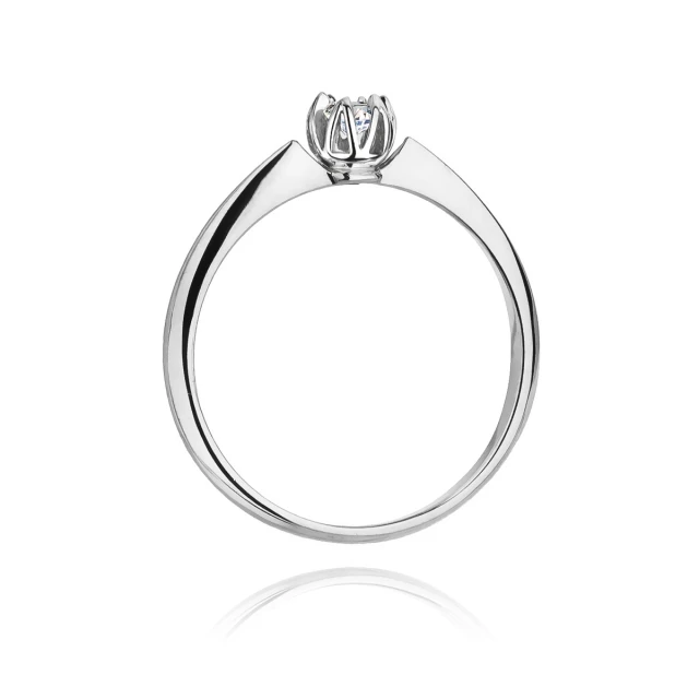 Gold Diamant Ring WeißGold EW-134 0.10ct