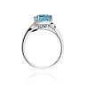 Topaz pierścionek z białego złota 3,00ct | ERgold