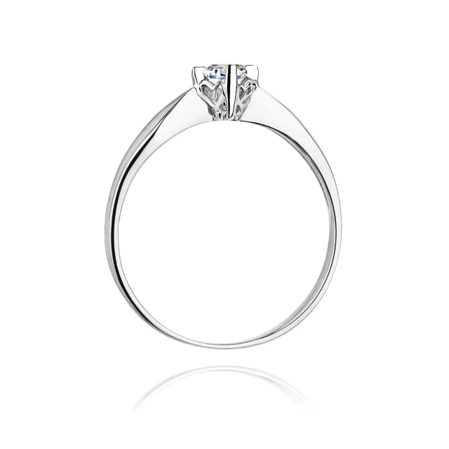 Gold Diamant Ring WeißGold EW-171 0.12ct