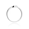 Złoty pierścionek z diamentem Białe złoto EW-176 0,02ct | ERgold