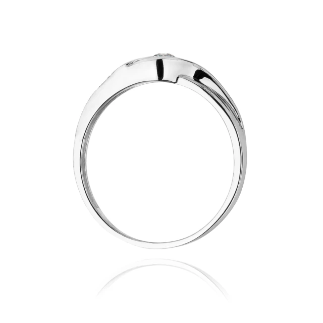 Gold Diamant Ring Weiß Gold EW-178 0.10ct
