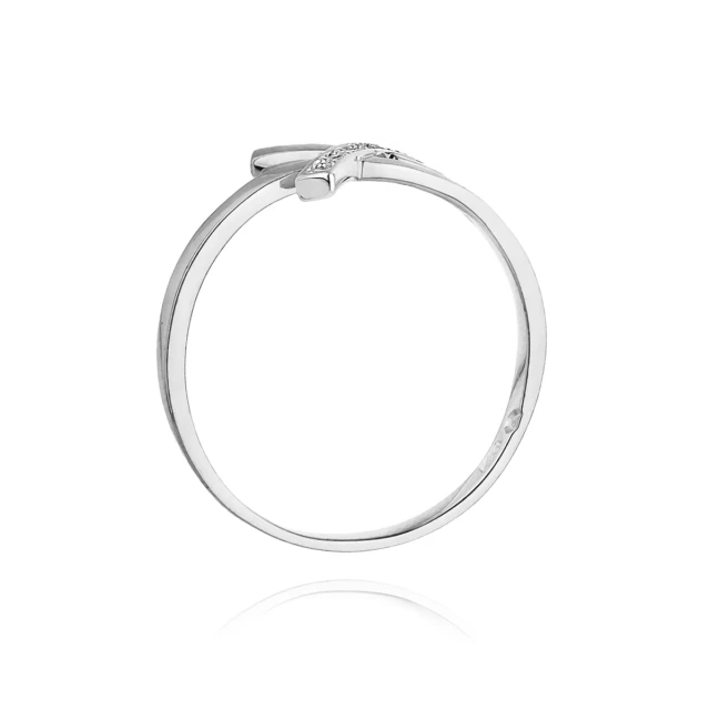 Gold Diamant Ring WeißGold EW-179 0.02ct