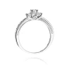 Złoty pierścionek z diamentem Białe złoto EW-199 0,42ct | ERgold