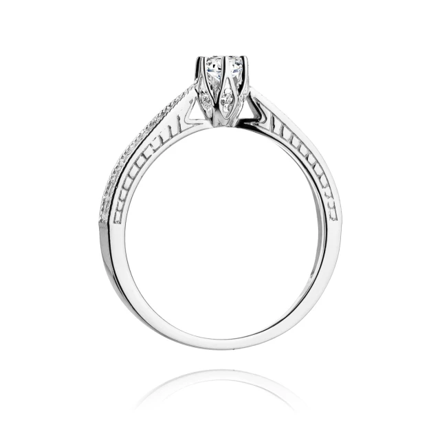 Gold Diamant Ring WeißGold EW-202 0.30ct