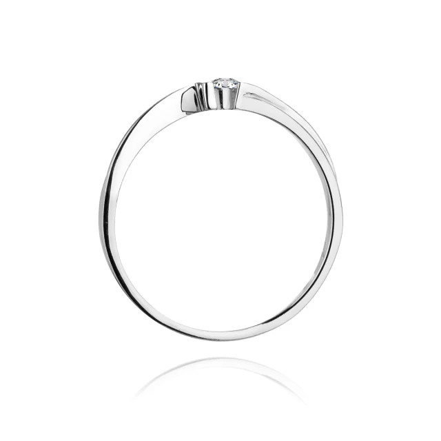 Gold Diamant Ring WeißGold EW-204 0.04ct