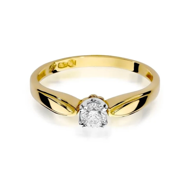 Gold Ring 585 mit Diamant Diamant Diamant 0.24ct