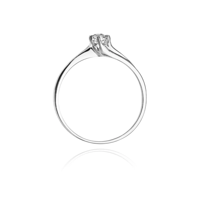 Gold Diamant Ring WeißGold EW-21 0.10ct