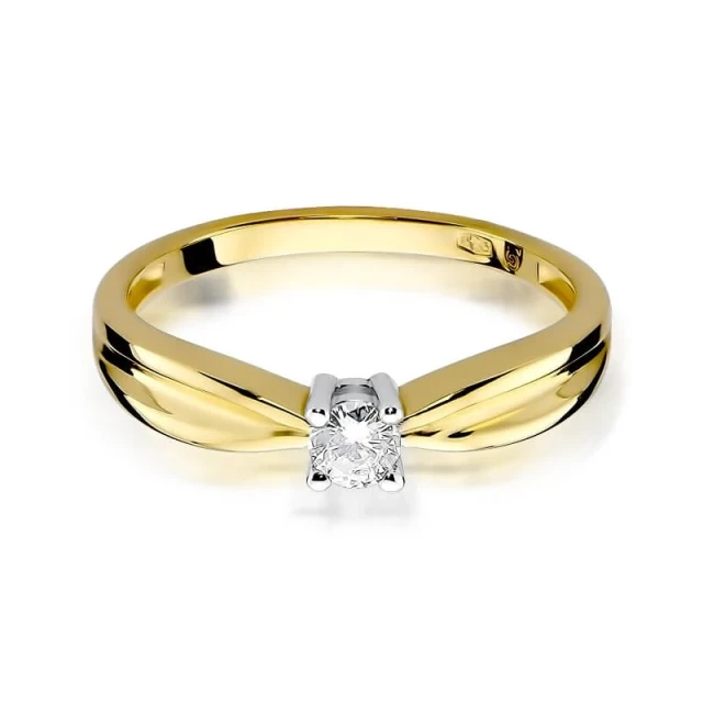 Gold Ring 585 mit Diamant Diamant Diamant 0.15ct