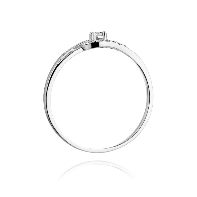 Gold Diamant Ring WeißGold EW-237 0.11ct