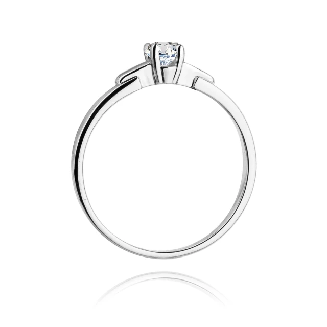 Gold Diamant Ring Weiß Gold EW-241 0.20ct