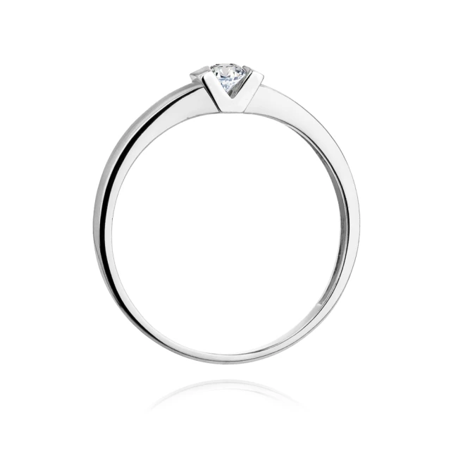 Gold Diamant Ring WeißGold EW-249 0.10ct