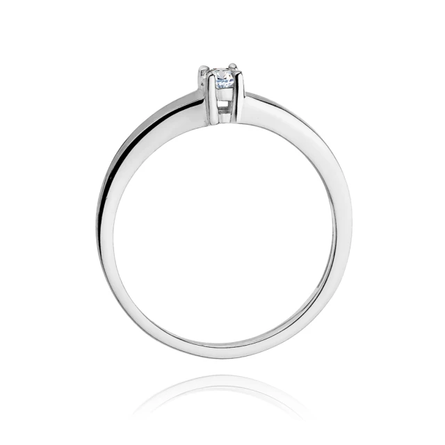 Gold Diamant Ring WeißGold EW-257 0.15ct