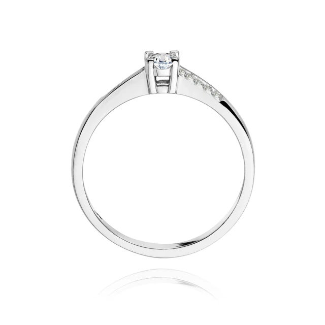 Gold Diamant Ring WeißGold EW-258 0.19ct