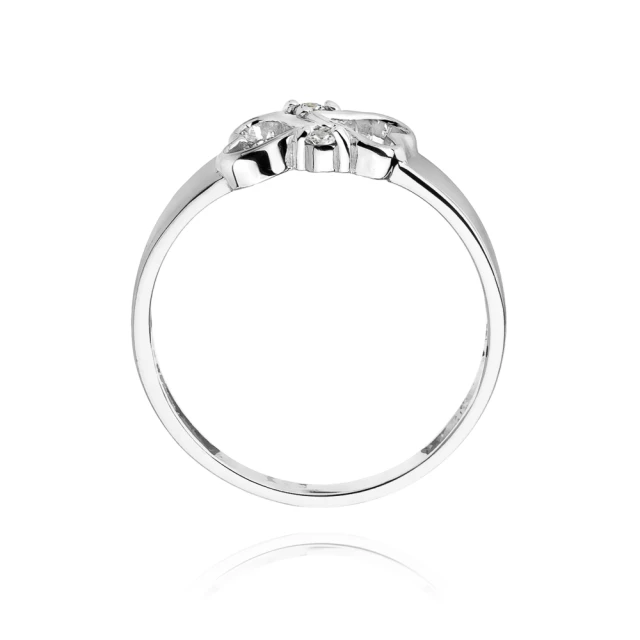 Gold Diamant Ring WeißGold EW-286 0.04ct