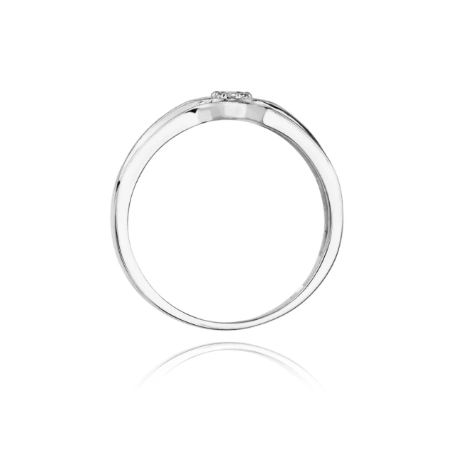 Gold Diamant Ring WeißGold EW-29 0.05ct