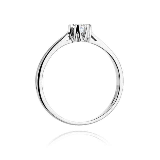 Gold Diamant Ring WeißGold EW-299 0.12ct
