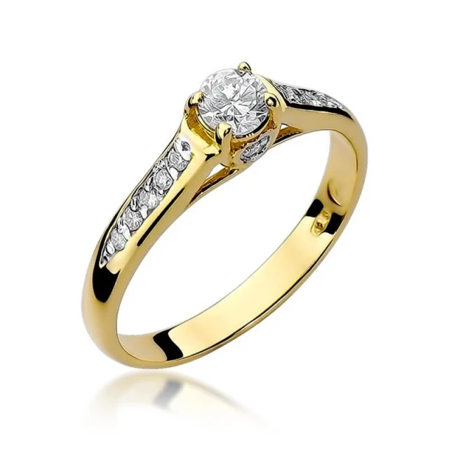 Gold Ring 585 mit Diamant Diamant Diamant 0.33ct