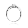 Złoty pierścionek z diamentem Białe złoto EW-300 0,10ct | ERgold