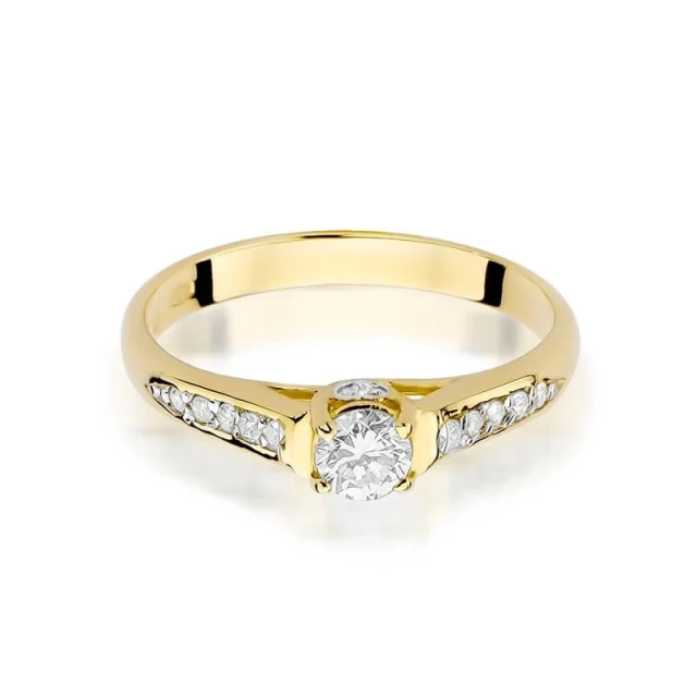 Gold Ring 585 mit Diamant Diamant Diamant 0.33ct