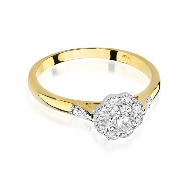 copy of Gold Ring 585 mit Diamant Diamant Diamant 0.10ct