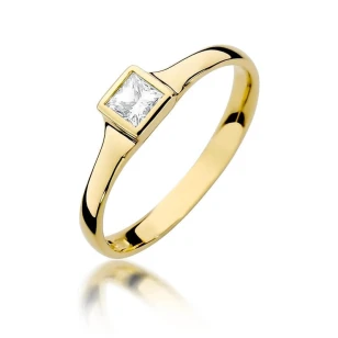 Złoty pierścionek z diamentem EY-391 0,30ct