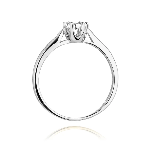 Gold Diamant Ring WeißGold EW-328 0.11ct