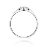 Złoty pierścionek z diamentem Białe złoto EW-331 0,10ct | ERgold