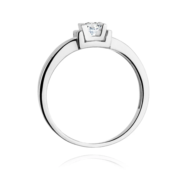 Gold Diamant Ring Weißgold EW-343 0.10ct