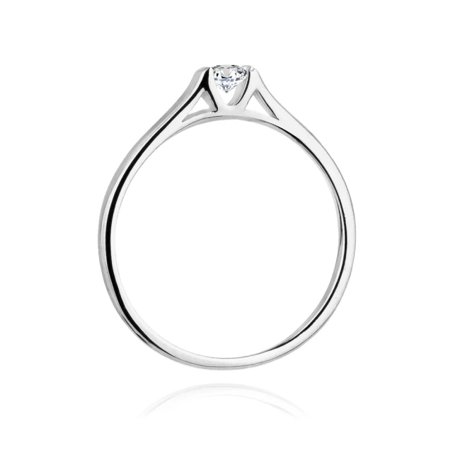 Gold Diamant Ring WeißGold EW-369 0.15ct
