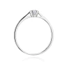 Diament pierścionek białe złoto 0,09ct | ERgold