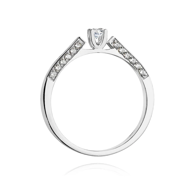 Gold Diamant Ring WeißGold EW-396 0.28ct