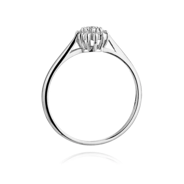 Gold Diamant Ring WeißGold EW-401 0.10ct