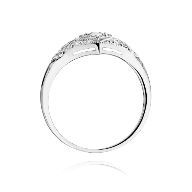 Gold Diamant Ring Weiß Gold EW-412 0.19ct