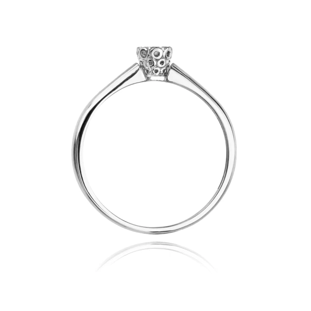 Gold Diamant Ring WeißGold EW-42 0.13ct