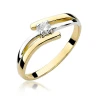 Gold Ring 585 mit Diamant Diamant Diamant 0.10ct