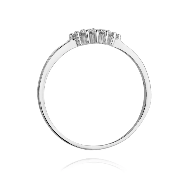 Gold Diamant Ring Weißgold EW-427 0.11ct