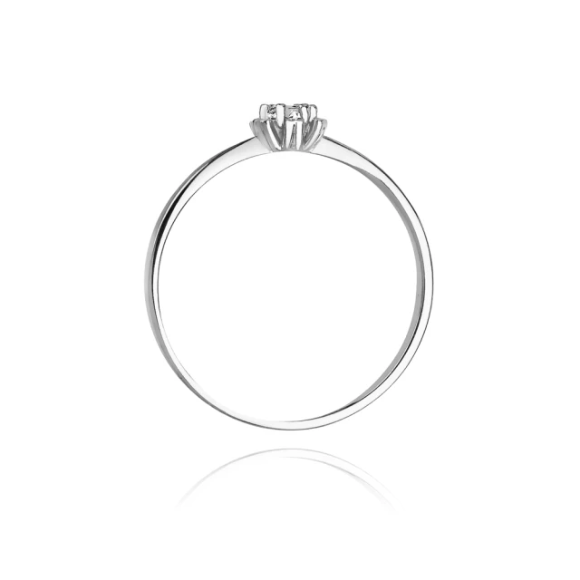 Gold Diamant Ring Weißgold EW-53 0.10ct